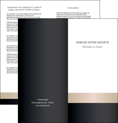 imprimerie depliant 2 volets  4 pages  texture contexture structure MLGI44227