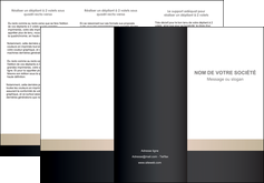 faire depliant 3 volets  6 pages  texture contexture structure MLGI44229