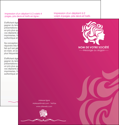 faire modele a imprimer depliant 2 volets  4 pages  centre esthetique  coiffure salon salon de coiffure MFLUOO44427