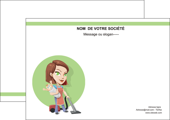 modele en ligne flyers agence de placement  femme de menage employe de maison nenene MFLUOO44549