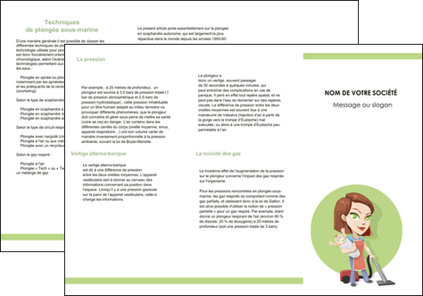 modele depliant 3 volets  6 pages  agence de placement  femme de menage employe de maison nenene MFLUOO44585