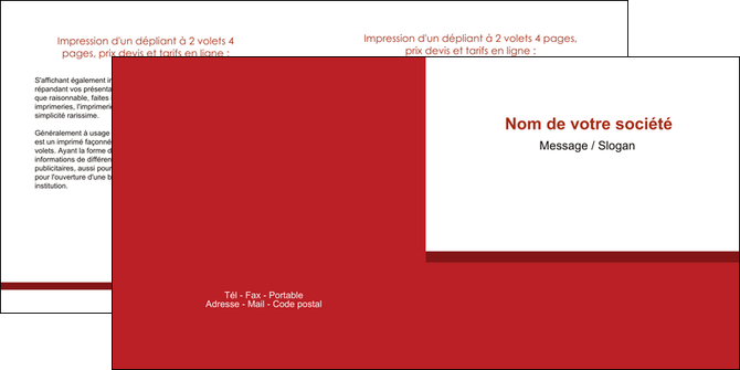modele en ligne depliant 2 volets  4 pages  texture contexture structure MFLUOO44649