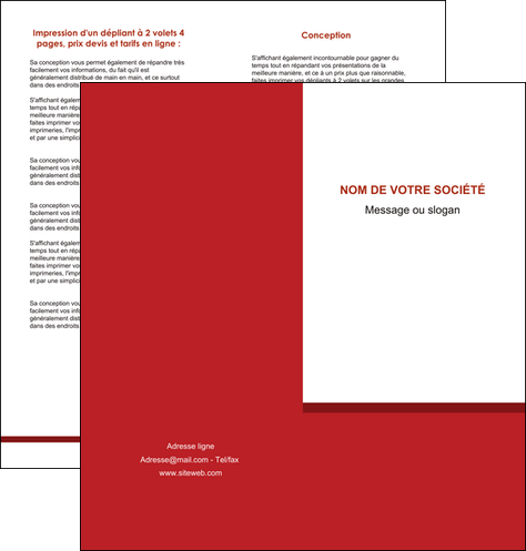cree depliant 2 volets  4 pages  texture contexture structure MFLUOO44661