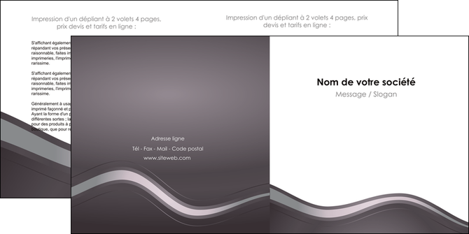 realiser depliant 2 volets  4 pages  texture contexture structure MLIGLU44755
