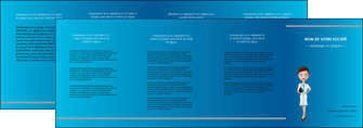 creation graphique en ligne depliant 4 volets  8 pages  infirmier infirmiere medecin docteur infirmier MIDBE44797