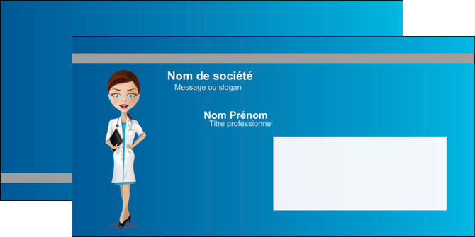 impression enveloppe infirmier infirmiere medecin docteur infirmier MLIGLU44801