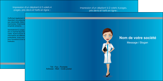 imprimer depliant 2 volets  4 pages  infirmier infirmiere medecin docteur infirmier MIDBE44809