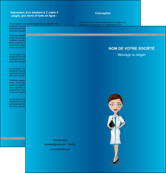 impression depliant 2 volets  4 pages  infirmier infirmiere medecin docteur infirmier MIDBE44811