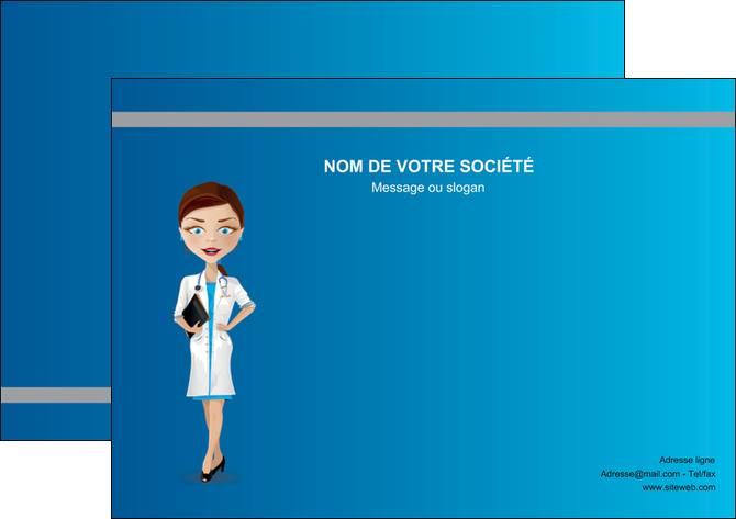 personnaliser maquette affiche infirmier infirmiere medecin docteur infirmier MIDBE44821