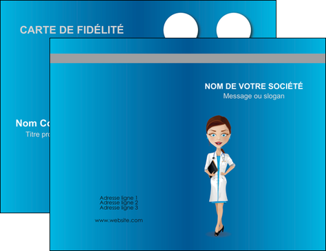 personnaliser maquette carte de visite infirmier infirmiere medecin docteur infirmier MIDBE44831