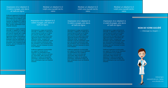 creation graphique en ligne depliant 4 volets  8 pages  infirmier infirmiere medecin docteur infirmier MIDBE44843