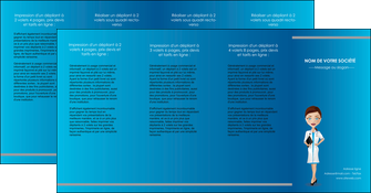 creation graphique en ligne depliant 4 volets  8 pages  infirmier infirmiere medecin docteur infirmier MIDBE44843