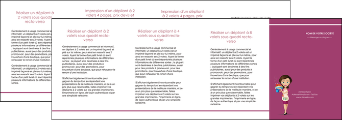 imprimerie depliant 4 volets  8 pages  bar et cafe et pub serveuse restaurant restaurateur MIDLU44847
