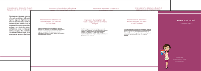 imprimer depliant 4 volets  8 pages  bar et cafe et pub serveuse restaurant restaurateur MIDLU44849