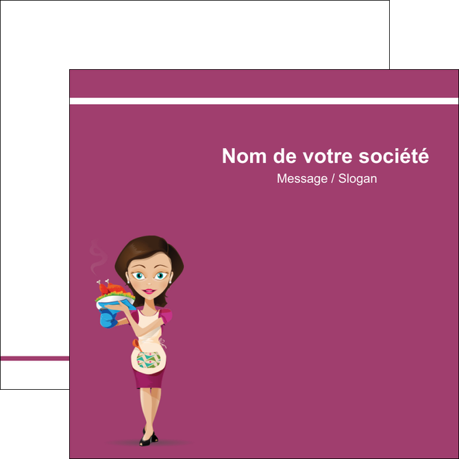 realiser flyers bar et cafe et pub serveuse restaurant restaurateur MIDLU44857