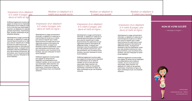imprimer depliant 4 volets  8 pages  bar et cafe et pub serveuse restaurant restaurateur MIDLU44895