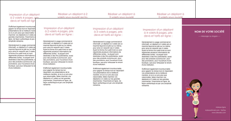 imprimer depliant 4 volets  8 pages  bar et cafe et pub serveuse restaurant restaurateur MIDLU44895