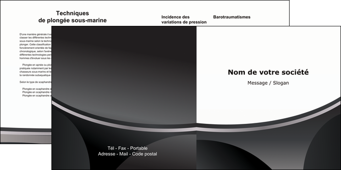 realiser depliant 2 volets  4 pages  texture structure design MLGI44951