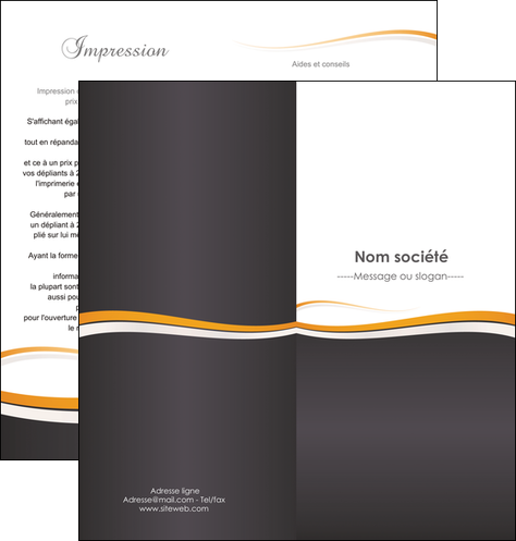 imprimer depliant 2 volets  4 pages  standard design abstrait MFLUOO45095