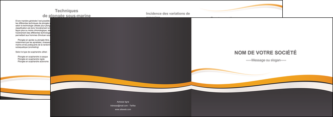 realiser depliant 2 volets  4 pages  standard design abstrait MFLUOO45121