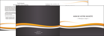 realiser depliant 2 volets  4 pages  standard design abstrait MFLUOO45121