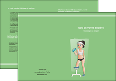 imprimerie depliant 2 volets  4 pages  sport sport sportive salle de sport MLIGLU45181