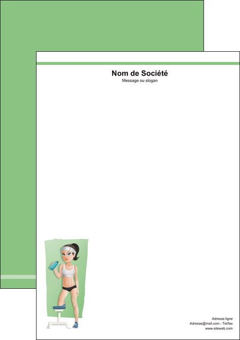 faire tete de lettre sport sport sportive salle de sport MLIGLU45189