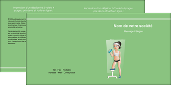 modele en ligne depliant 2 volets  4 pages  sport sport sportive salle de sport MLIGLU45191