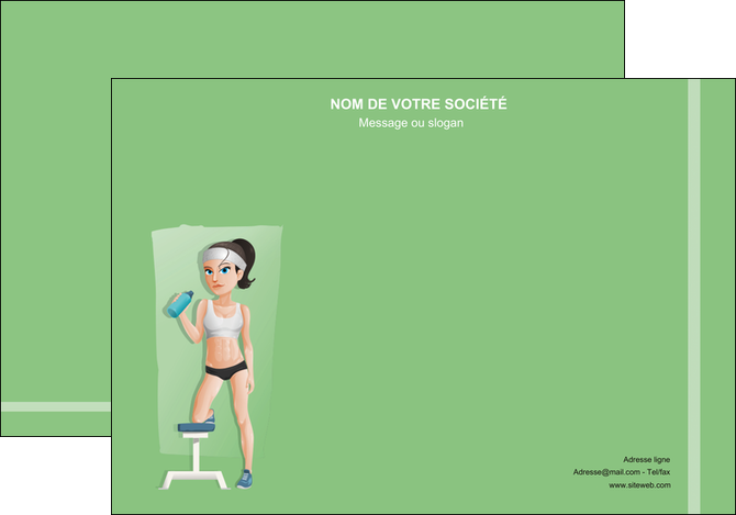 maquette en ligne a personnaliser affiche sport sport sportive salle de sport MLIGLU45199