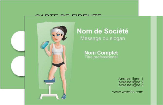 realiser carte de visite sport sport sportive salle de sport MLIGLU45211