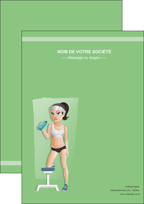 exemple affiche sport sport sportive salle de sport MLIGLU45215