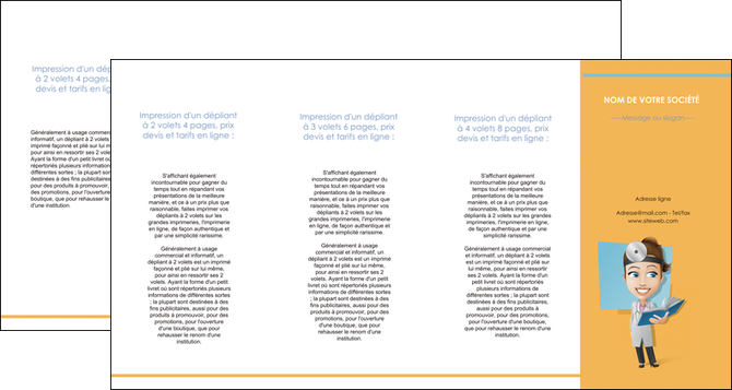 exemple depliant 4 volets  8 pages  materiel de sante medecin medecine sante MLIGLU45289