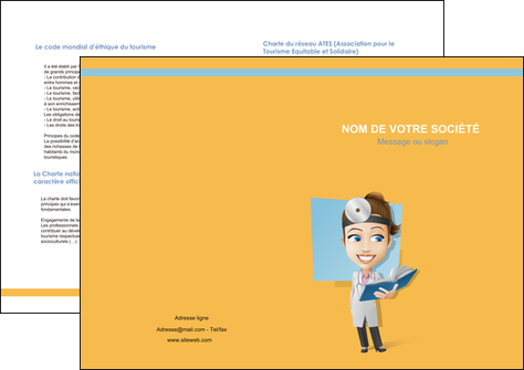 exemple depliant 2 volets  4 pages  materiel de sante medecin medecine sante MLIGLU45293