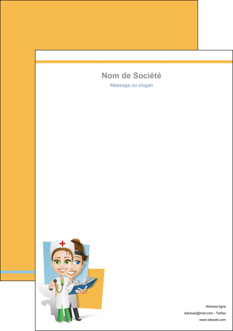 imprimerie tete de lettre materiel de sante medecin medecine sante MLIGLU45301