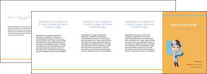 modele en ligne depliant 4 volets  8 pages  materiel de sante medecin medecine sante MLIGLU45337