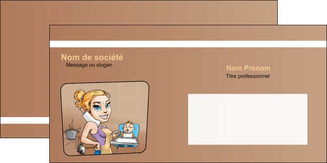 creation graphique en ligne enveloppe menagere femme femme au foyer MFLUOO45375