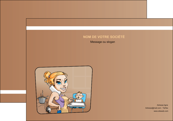 imprimerie affiche menagere femme femme au foyer MFLUOO45391