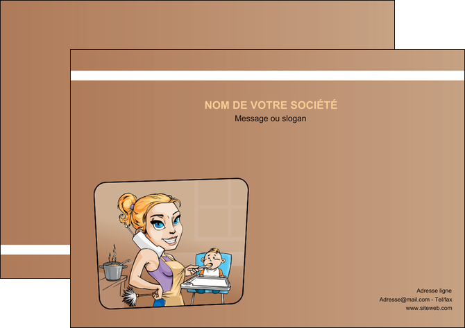 cree affiche menagere femme femme au foyer MFLUOO45395