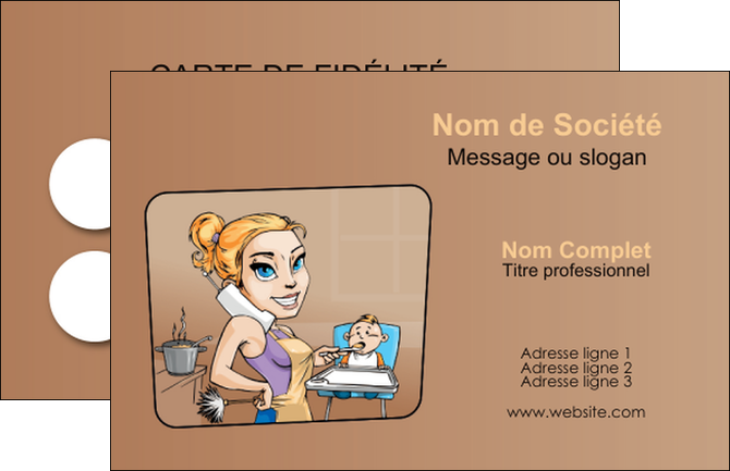 exemple carte de visite menagere femme femme au foyer MFLUOO45403