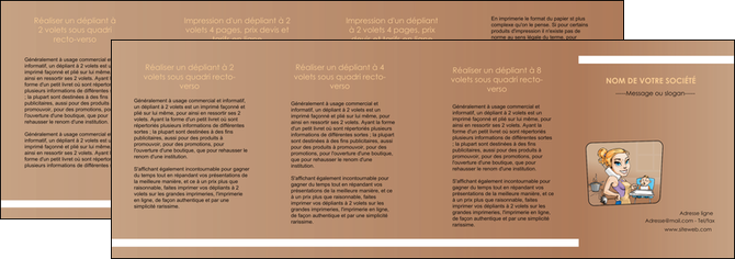 realiser depliant 4 volets  8 pages  menagere femme femme au foyer MFLUOO45419