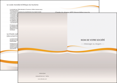 personnaliser modele de depliant 2 volets  4 pages  standard design abstrait MFLUOO45655