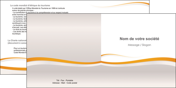 cree depliant 2 volets  4 pages  standard design abstrait MFLUOO45657
