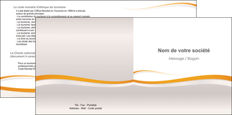 cree depliant 2 volets  4 pages  standard design abstrait MFLUOO45657