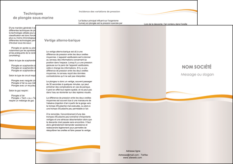 imprimer depliant 3 volets  6 pages  standard design abstrait MFLUOO45683