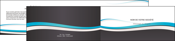 exemple depliant 2 volets  4 pages  standard design abstrait MFLUOO45723