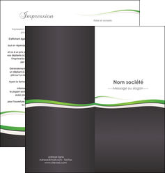 creation graphique en ligne depliant 2 volets  4 pages  standard design abstrait MIF45745