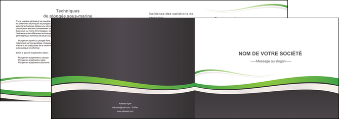 maquette en ligne a personnaliser depliant 2 volets  4 pages  standard design abstrait MFLUOO45771