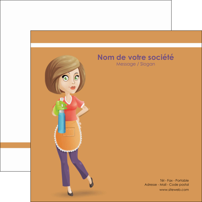 modele en ligne flyers menagere femme femme au foyer MFLUOO45787