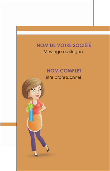 imprimerie carte de visite menagere femme femme au foyer MFLUOO45789