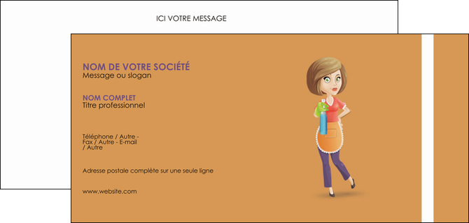 creer modele en ligne carte de correspondance menagere femme femme au foyer MFLUOO45815